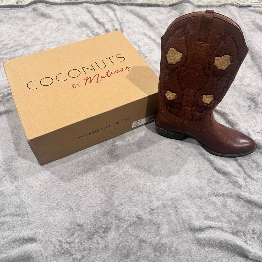 Coconuts by Matisse Patsy Chocolate Brown Western Boots